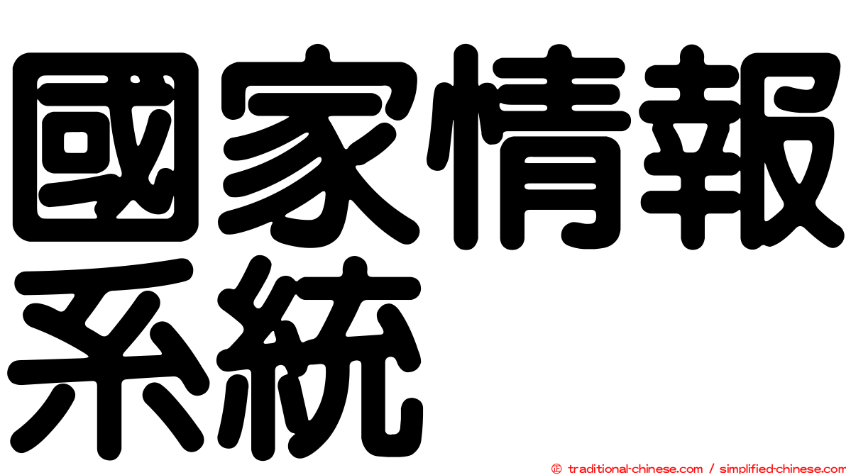 國家情報系統
