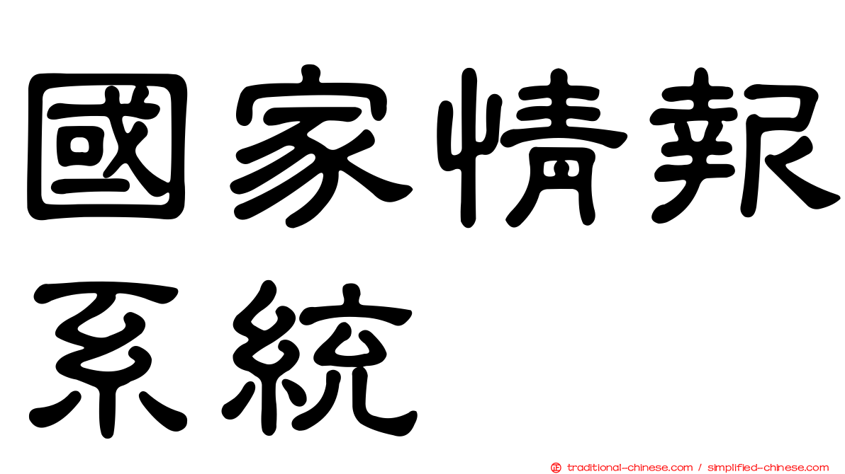 國家情報系統