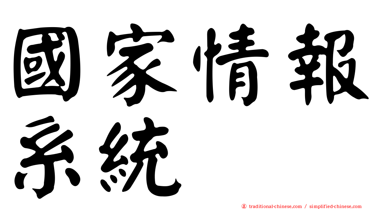 國家情報系統