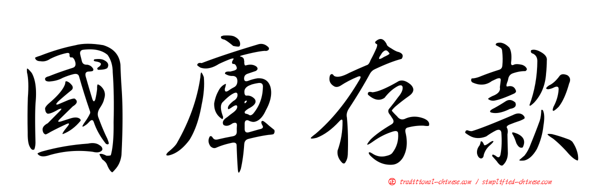 國庫存款