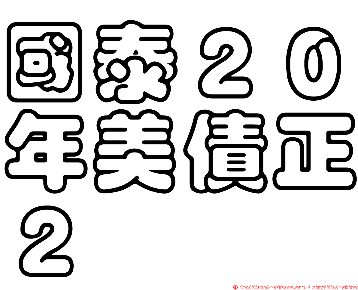 國泰２０年美債正２