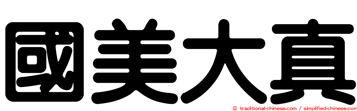 國美大真