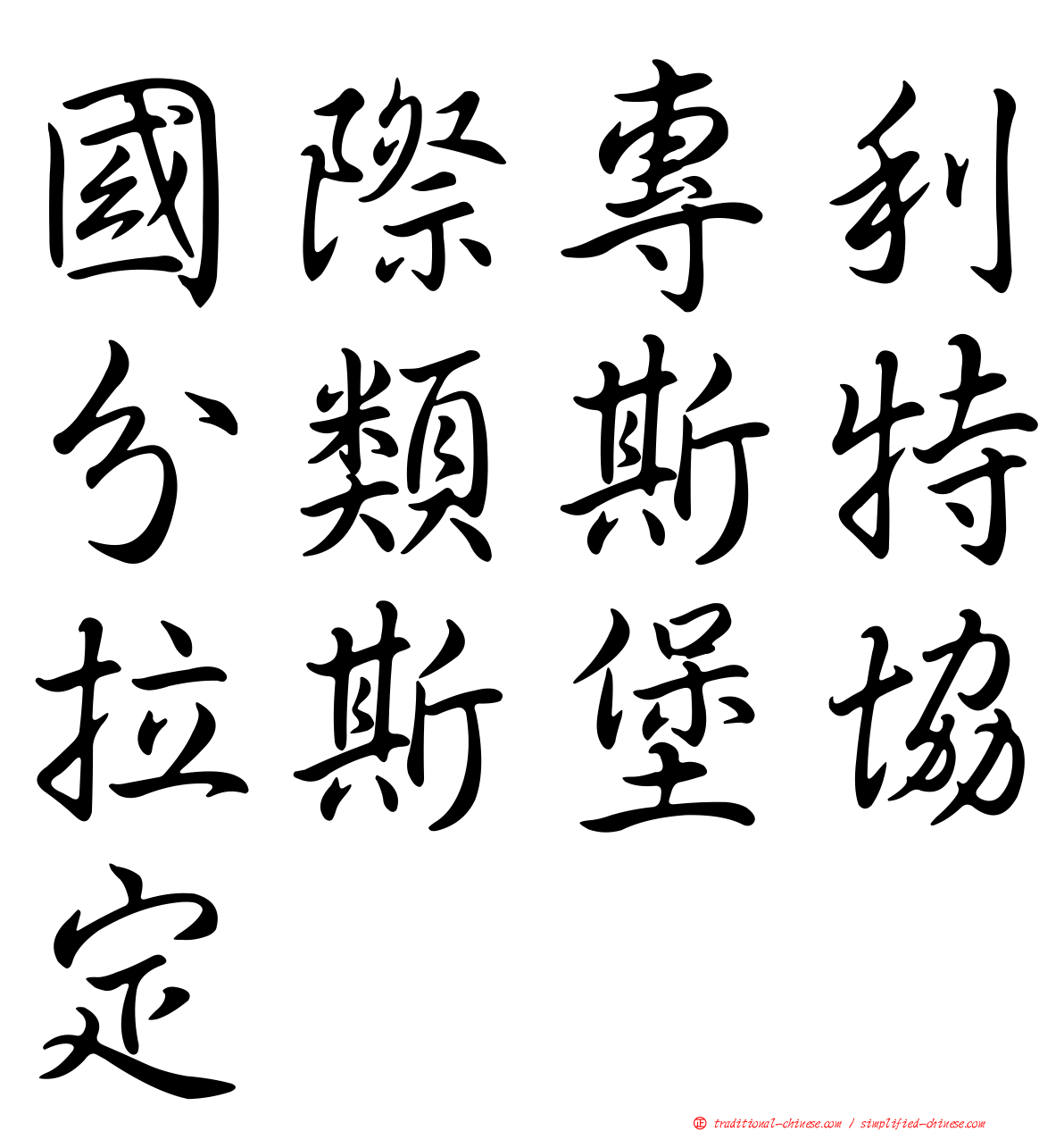 國際專利分類斯特拉斯堡協定