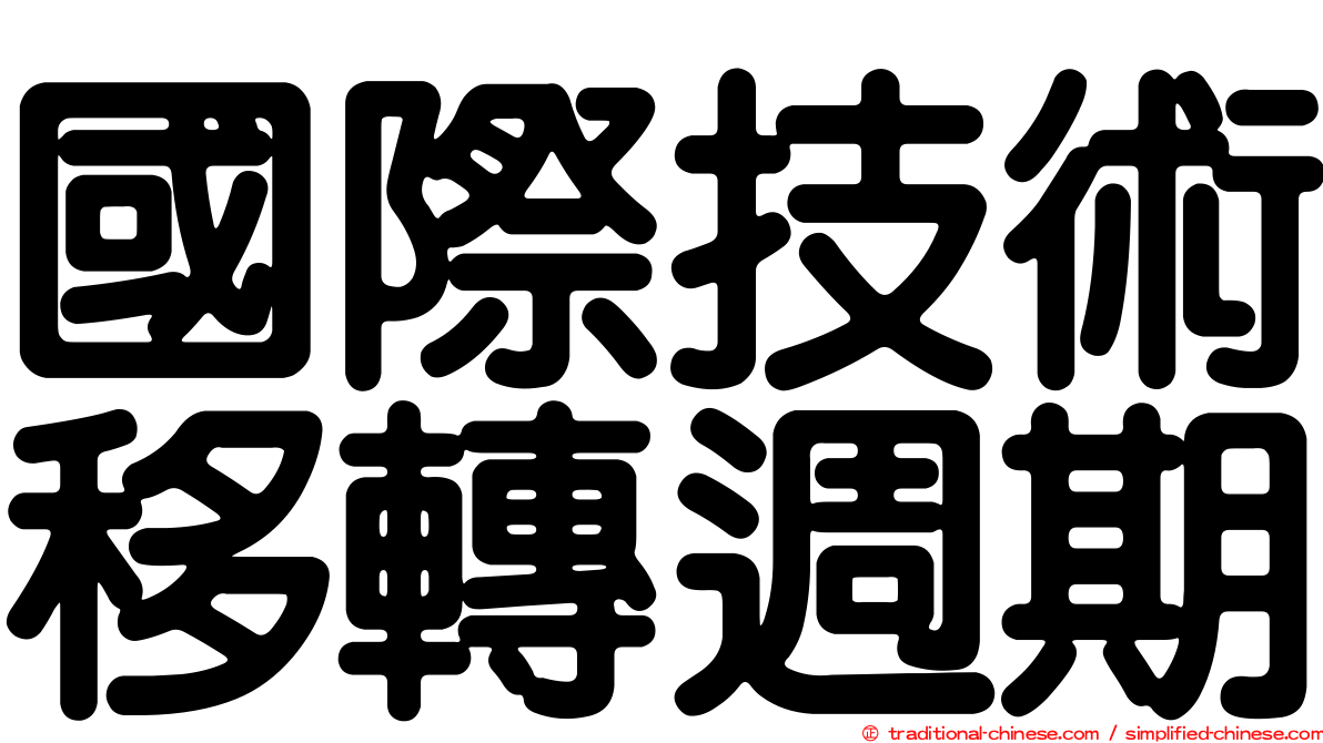 國際技術移轉週期