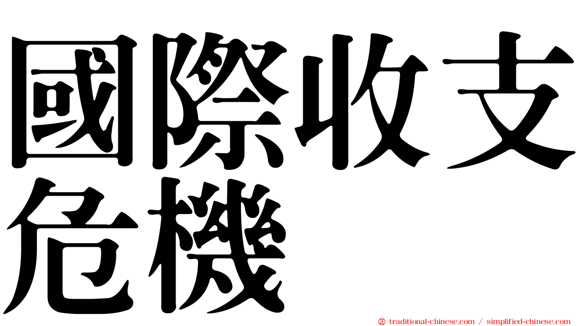 國際收支危機