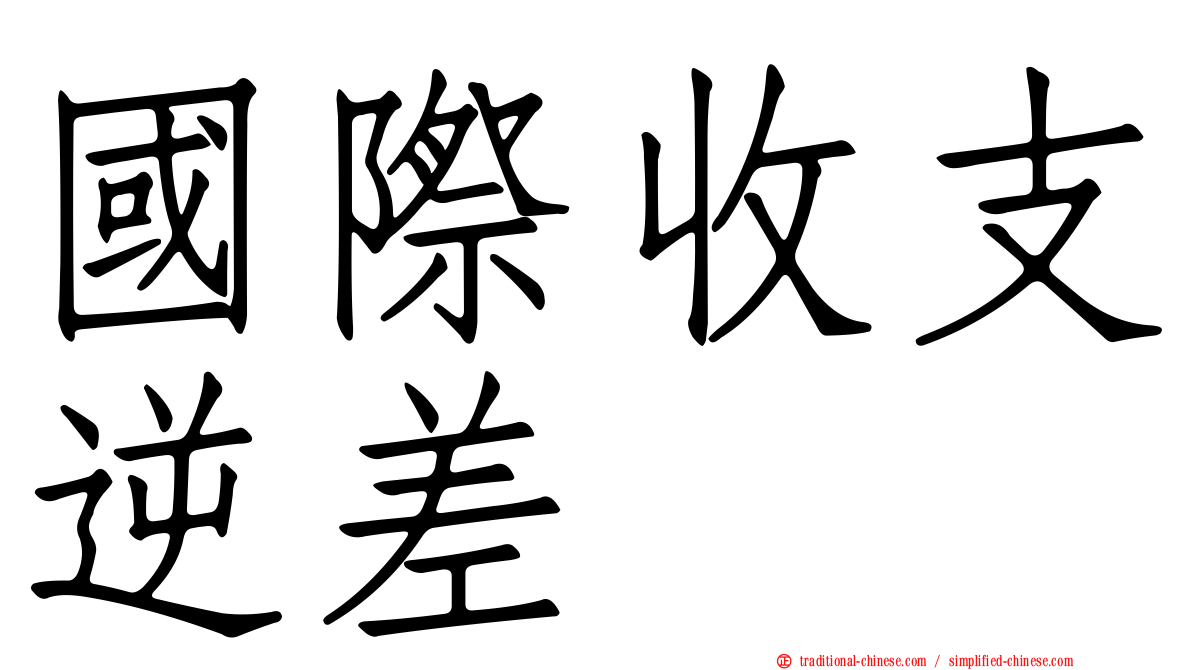 國際收支逆差