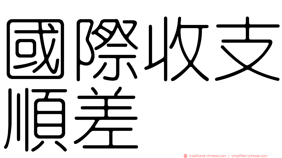 國際收支順差