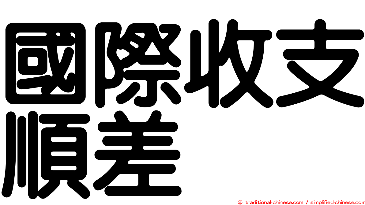 國際收支順差