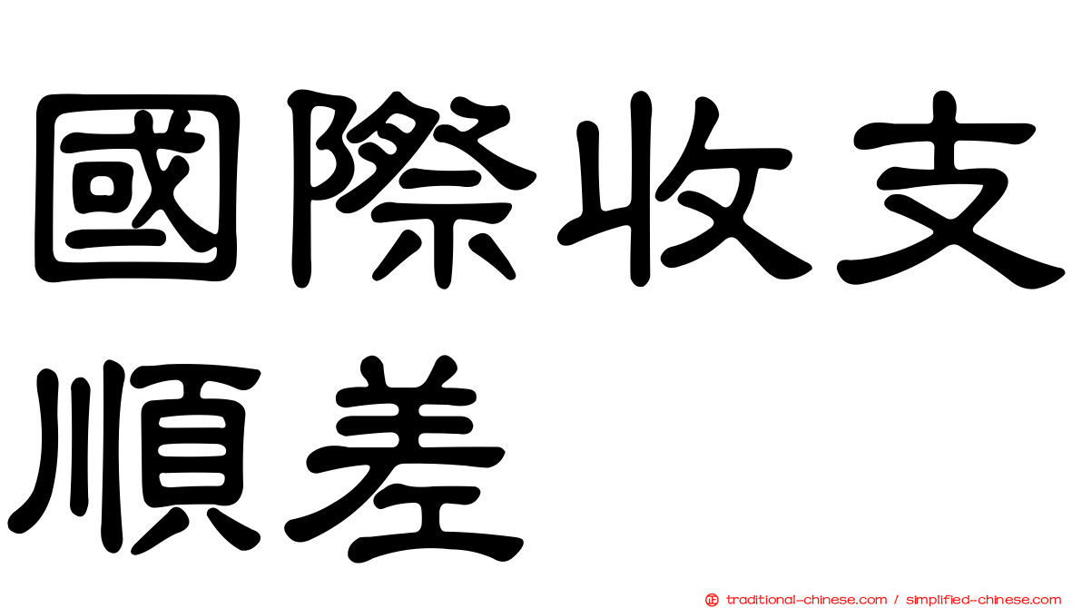 國際收支順差