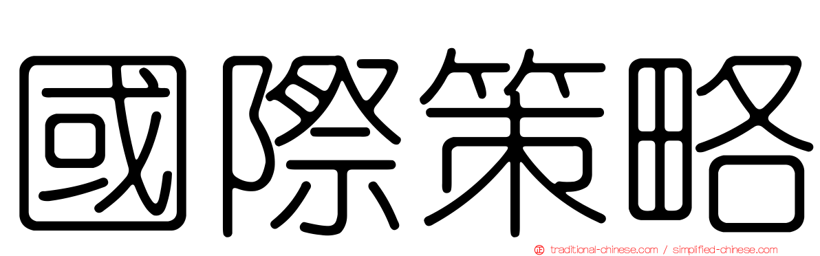 國際策略
