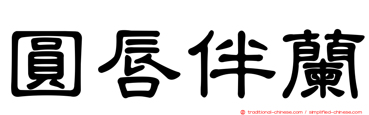 圓唇伴蘭