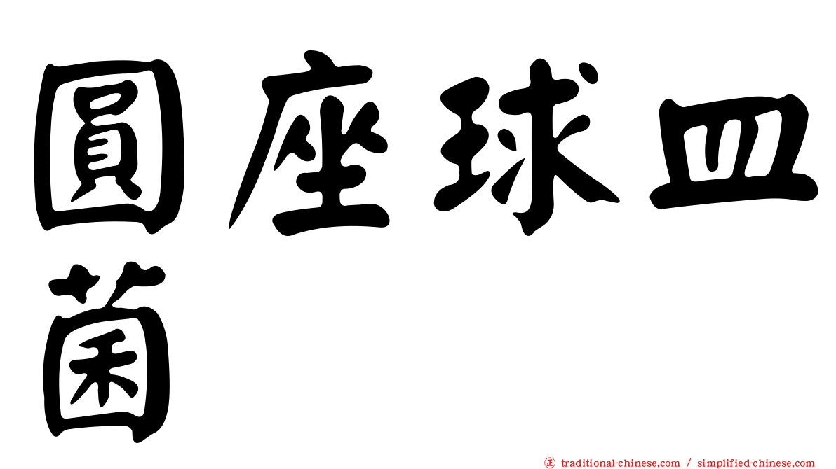 圓座球皿菌
