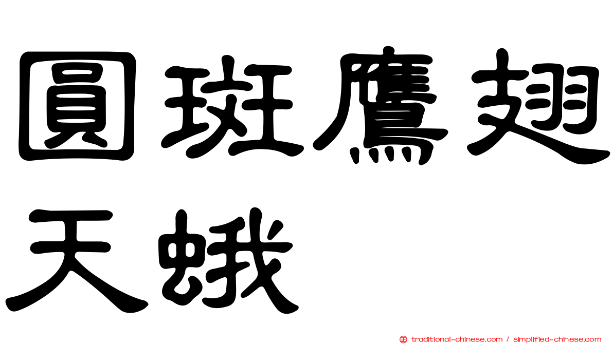 圓斑鷹翅天蛾