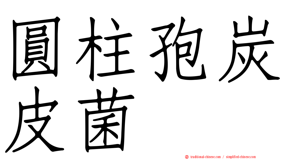 圓柱孢炭皮菌