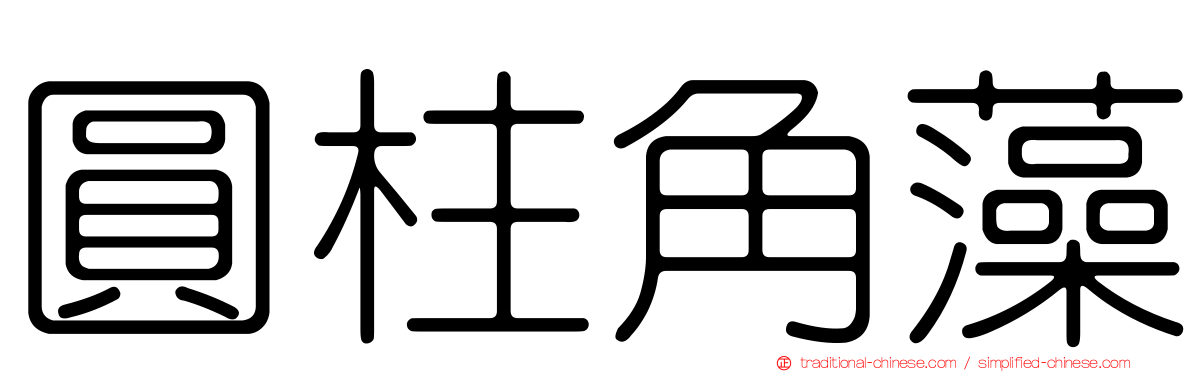 圓柱角藻