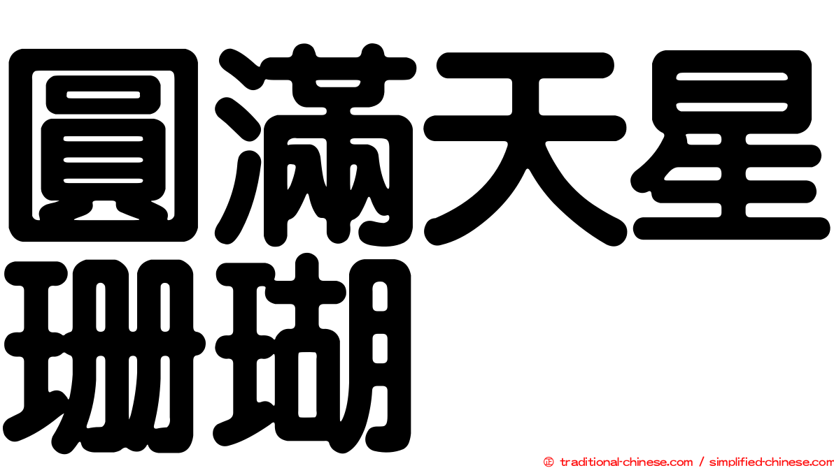 圓滿天星珊瑚