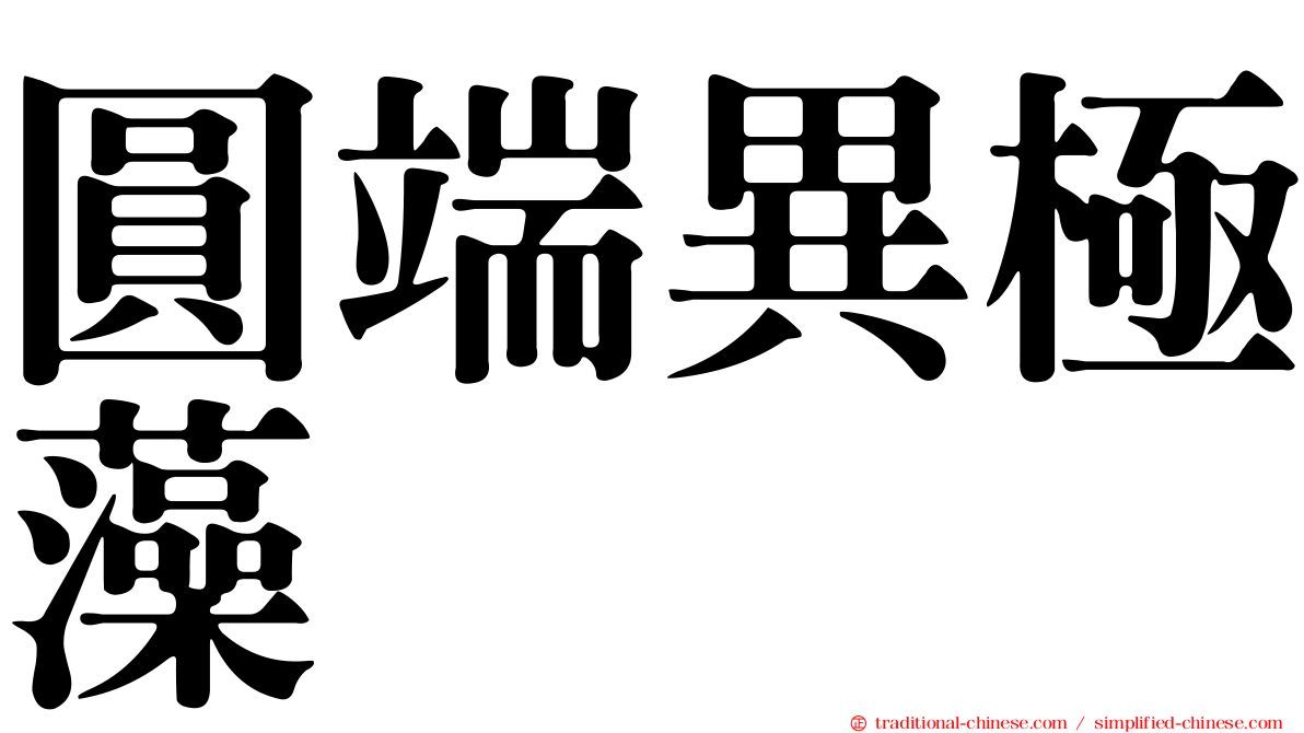 圓端異極藻