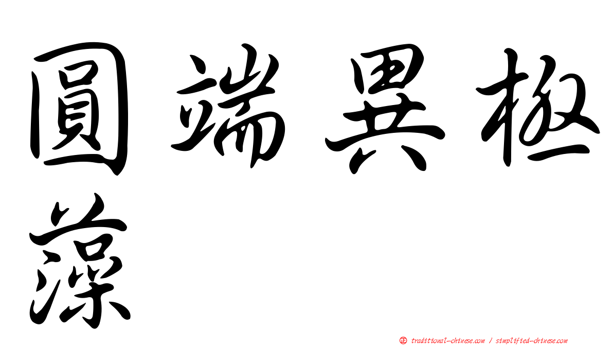 圓端異極藻