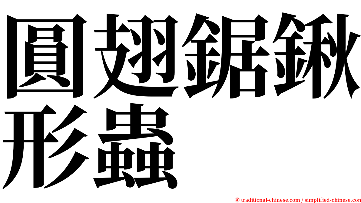 圓翅鋸鍬形蟲 serif font