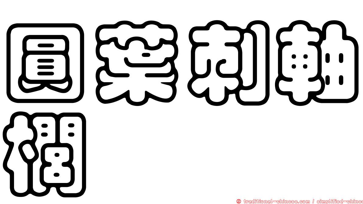 圓葉刺軸櫚