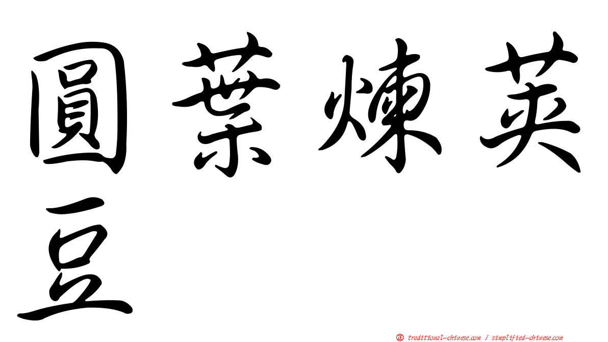 圓葉煉莢豆