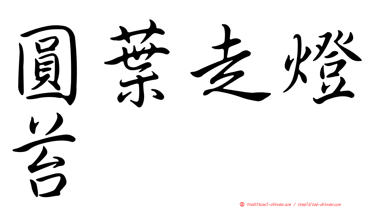 圓葉走燈苔