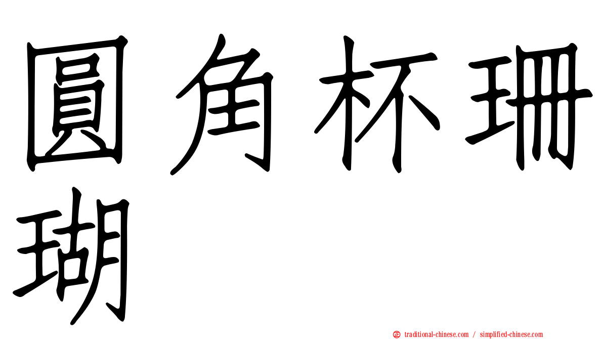 圓角杯珊瑚