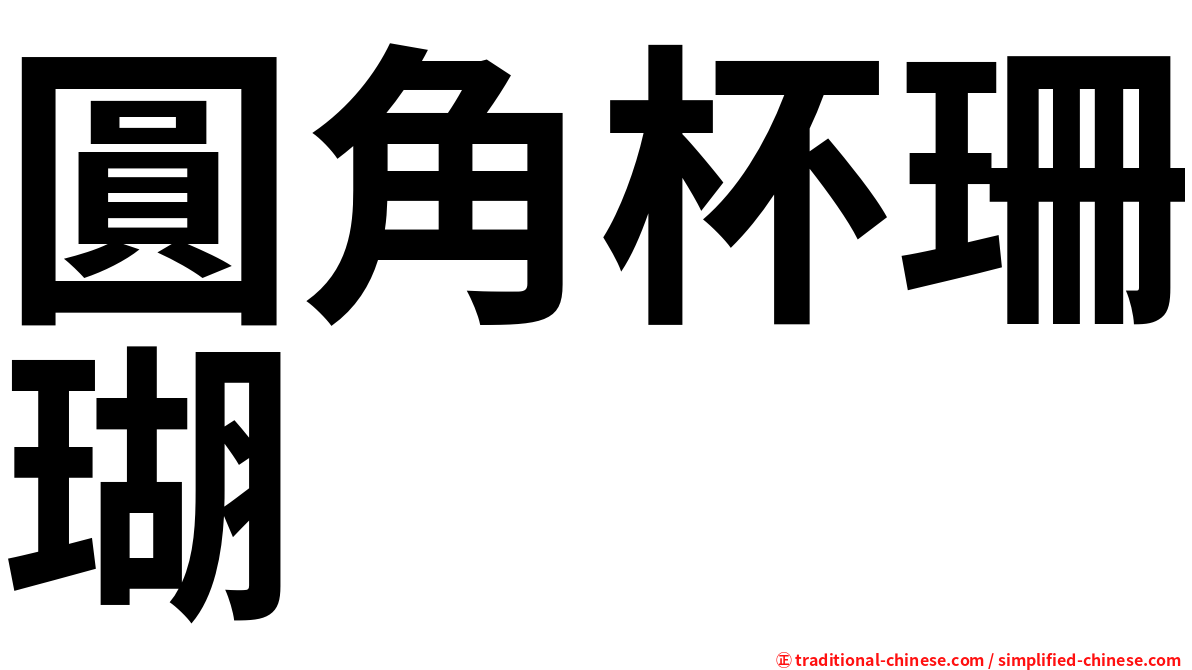圓角杯珊瑚