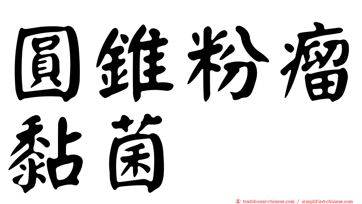 圓錐粉瘤黏菌