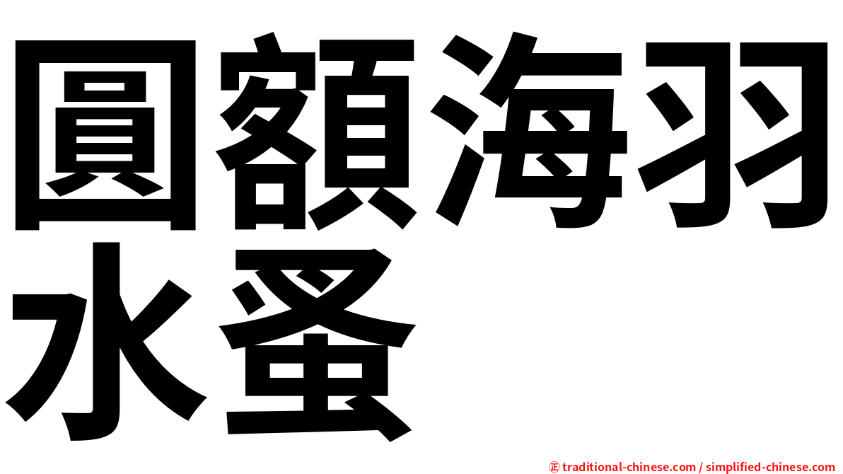 圓額海羽水蚤