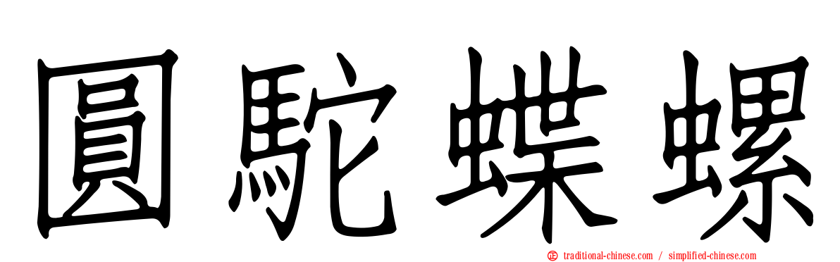 圓駝蝶螺