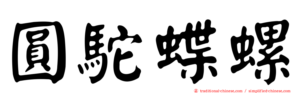 圓駝蝶螺