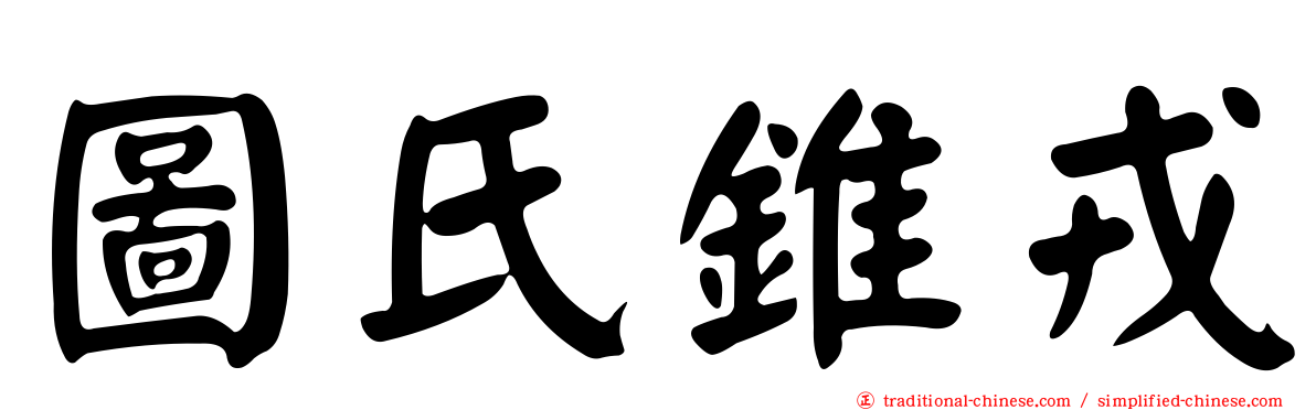 圖氏錐戎