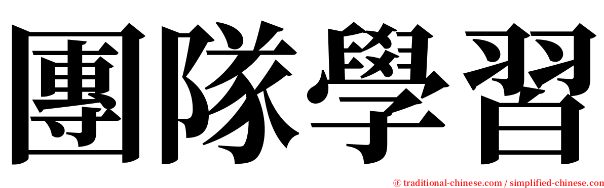 團隊學習 serif font