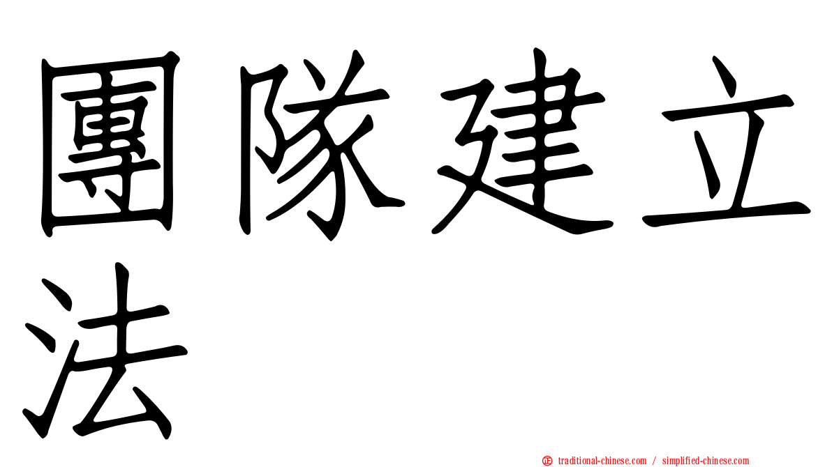 團隊建立法