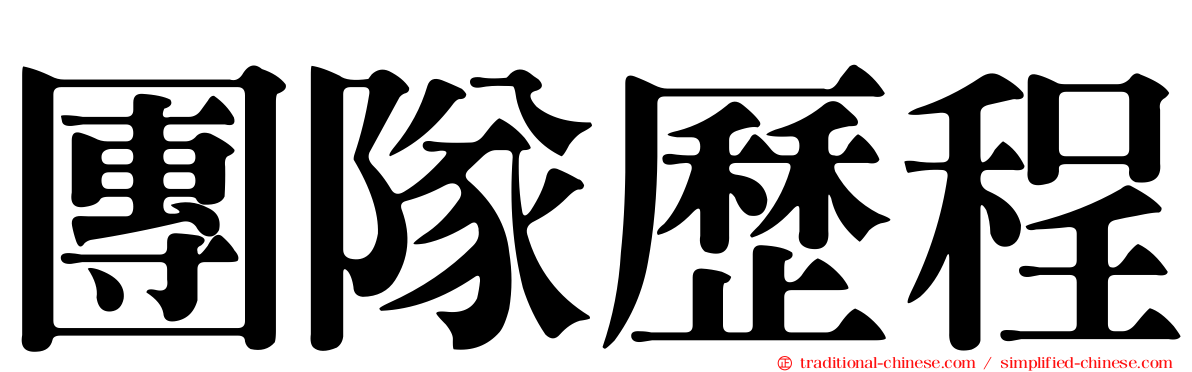 團隊歷程