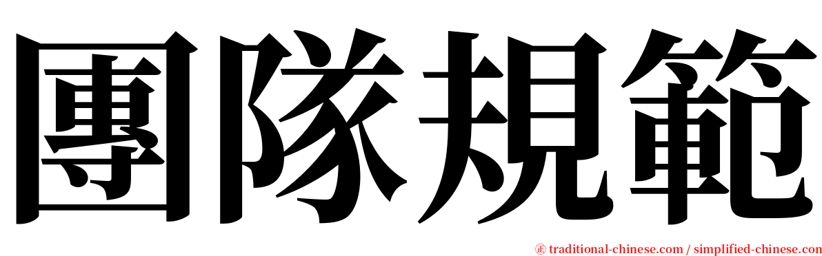團隊規範 serif font