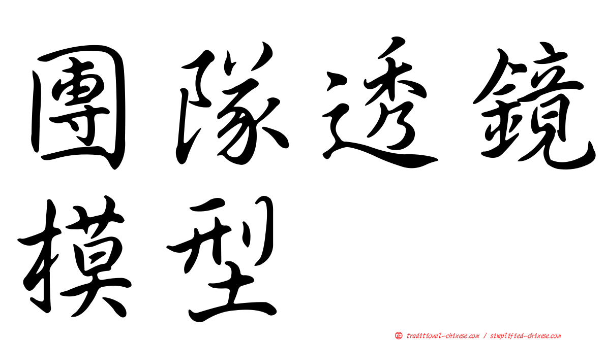 團隊透鏡模型