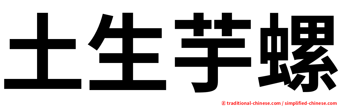土生芋螺