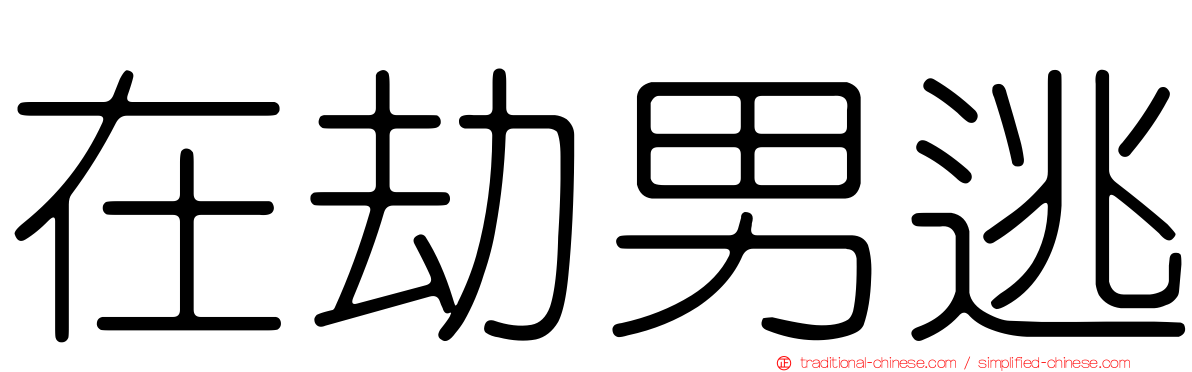 在劫男逃