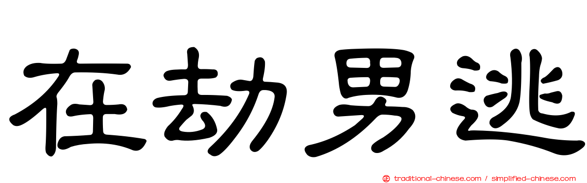 在劫男逃