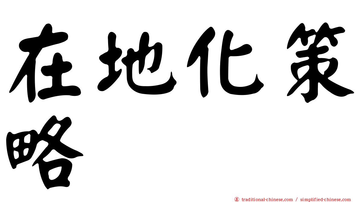 在地化策略