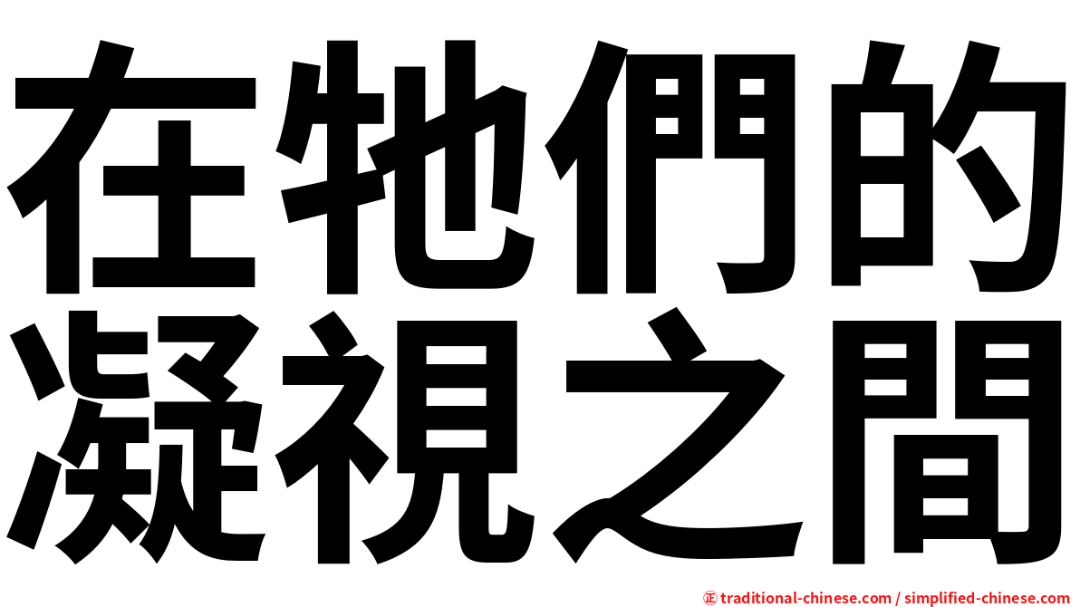 在牠們的凝視之間