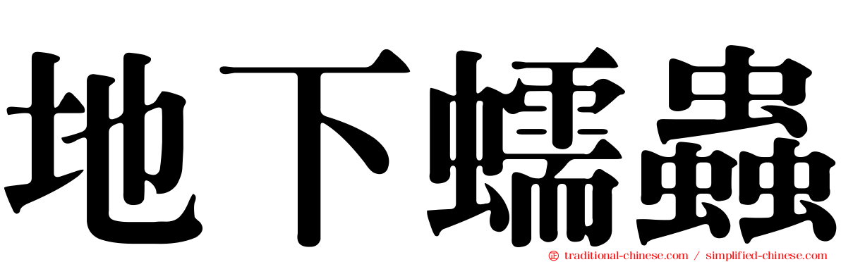 地下蠕蟲