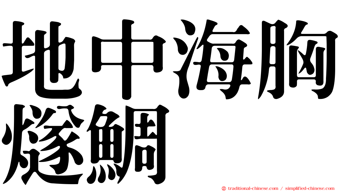 地中海胸燧鯛
