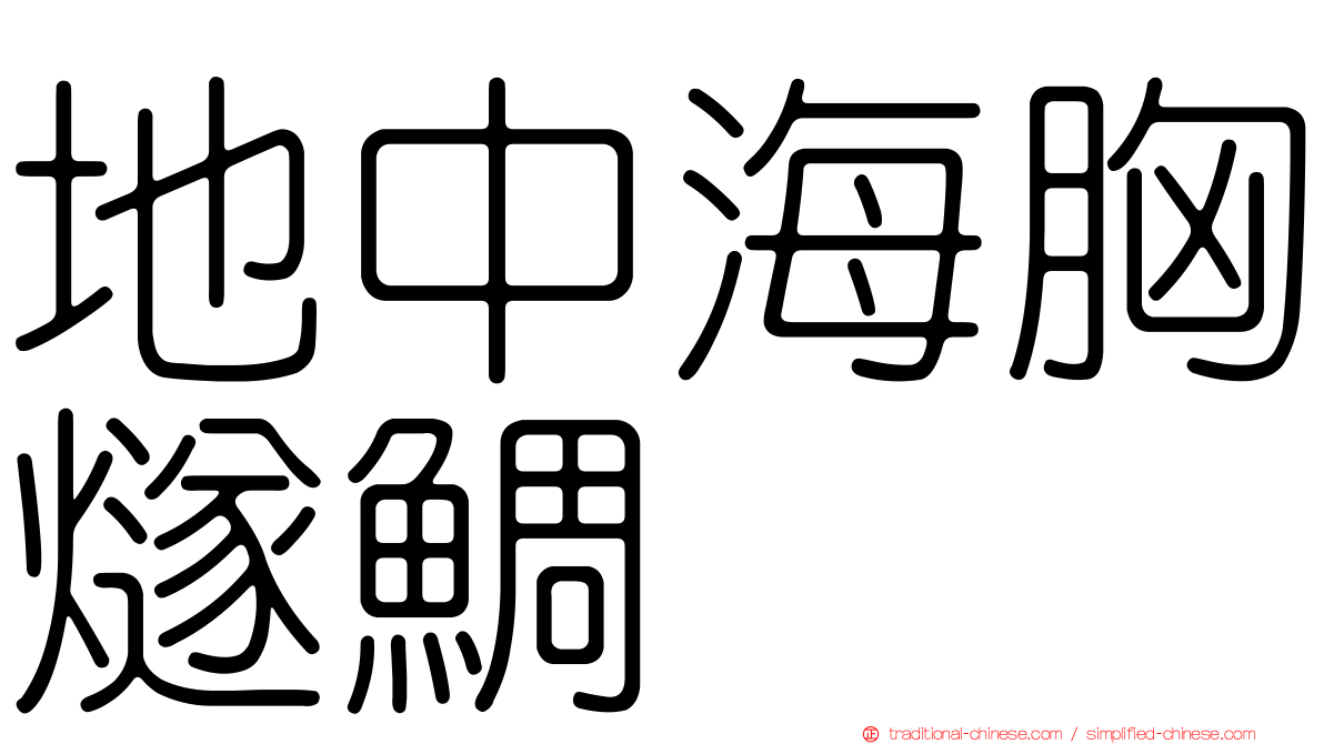 地中海胸燧鯛