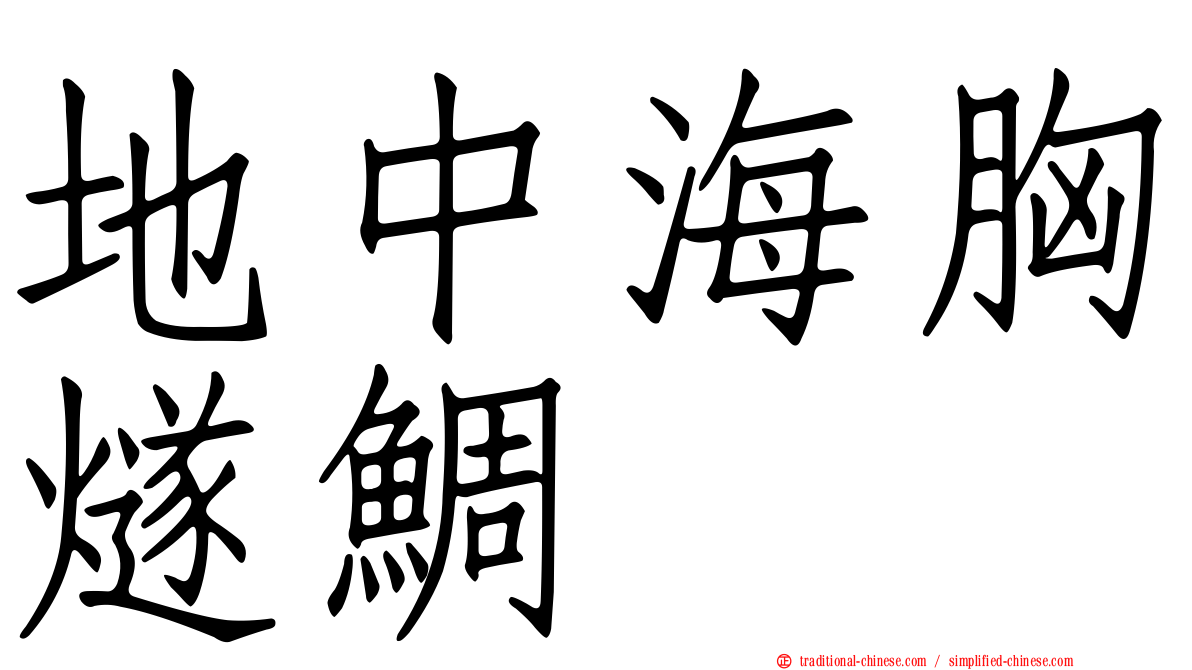 地中海胸燧鯛