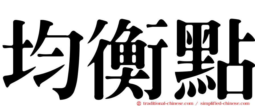均衡點