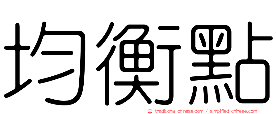 均衡點