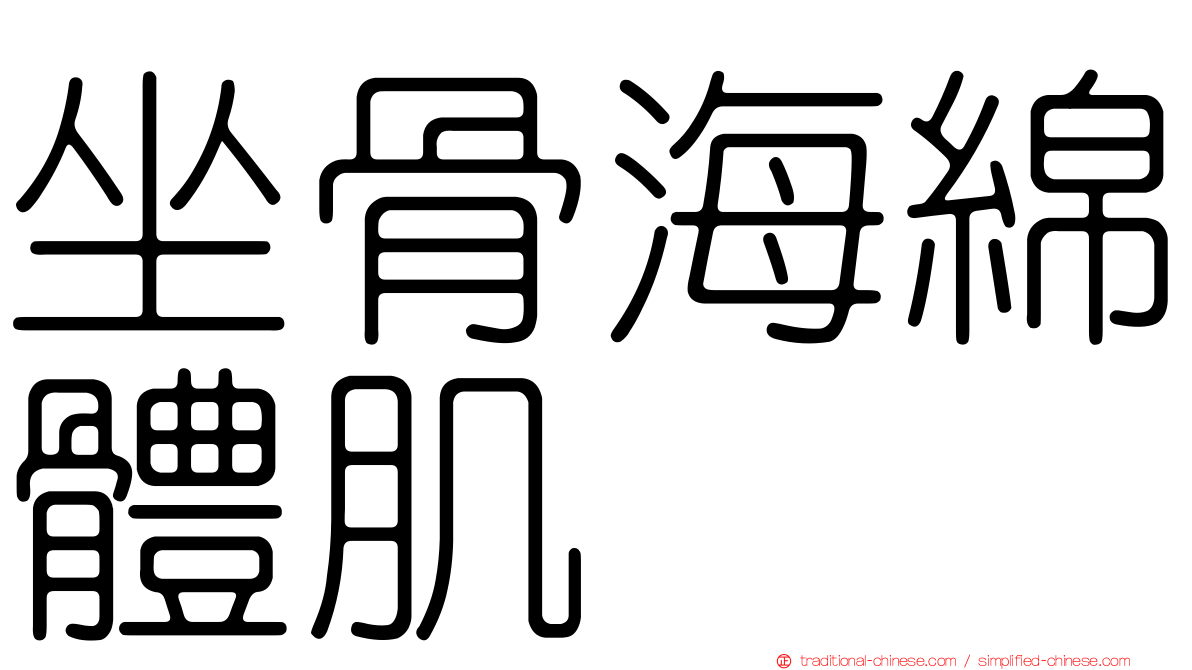 坐骨海綿體肌